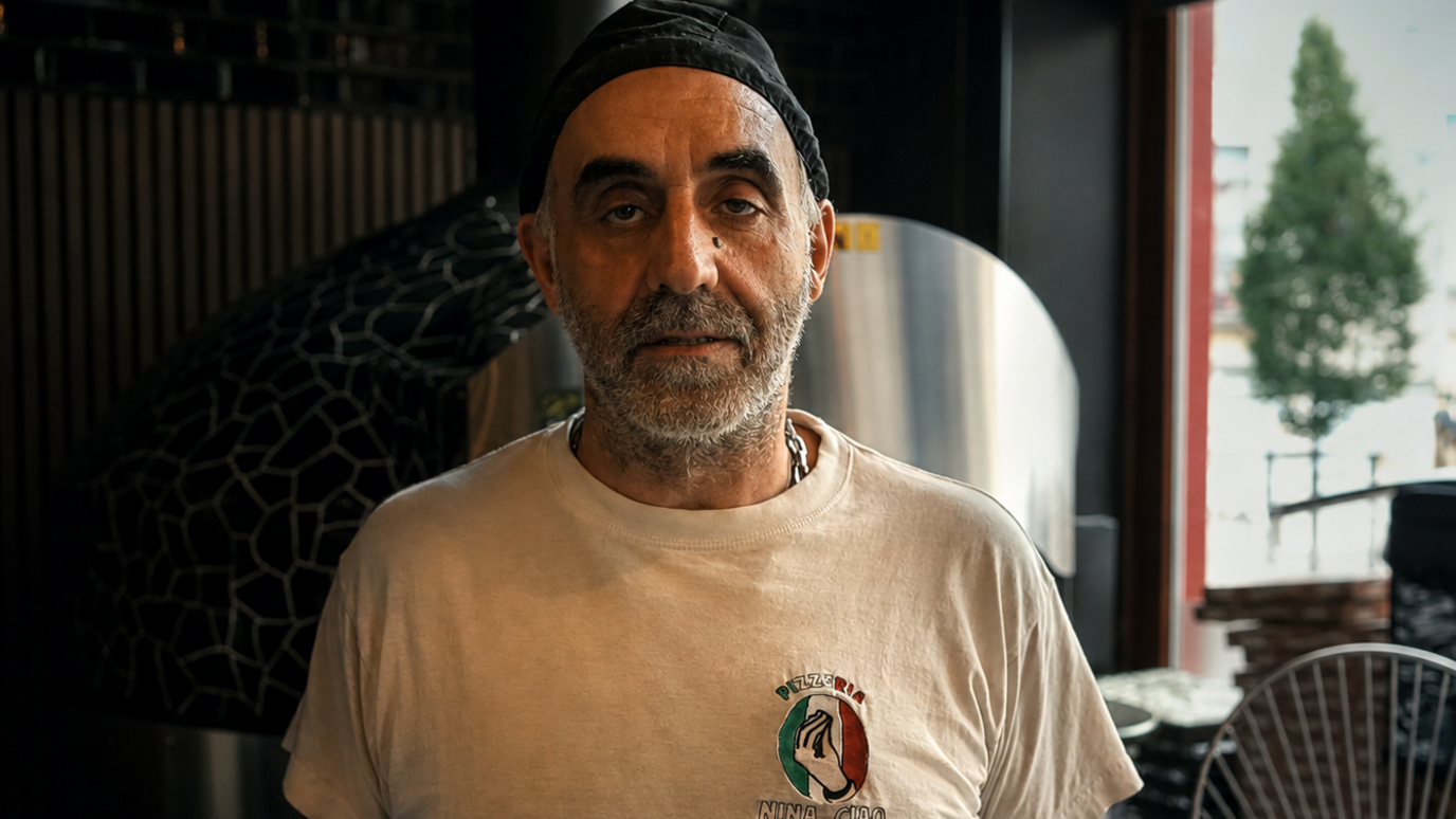Image caption,"Are we in an American gangster movie? This needs to stop," says Salvatore, after a shooting at his Brussels pizzeria