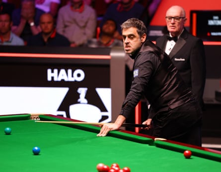 Ronnie O’Sullivan in action against China’s Zhao Xintong in 2025.Photograph: Andrew Boyers/Action Images/Reuters
