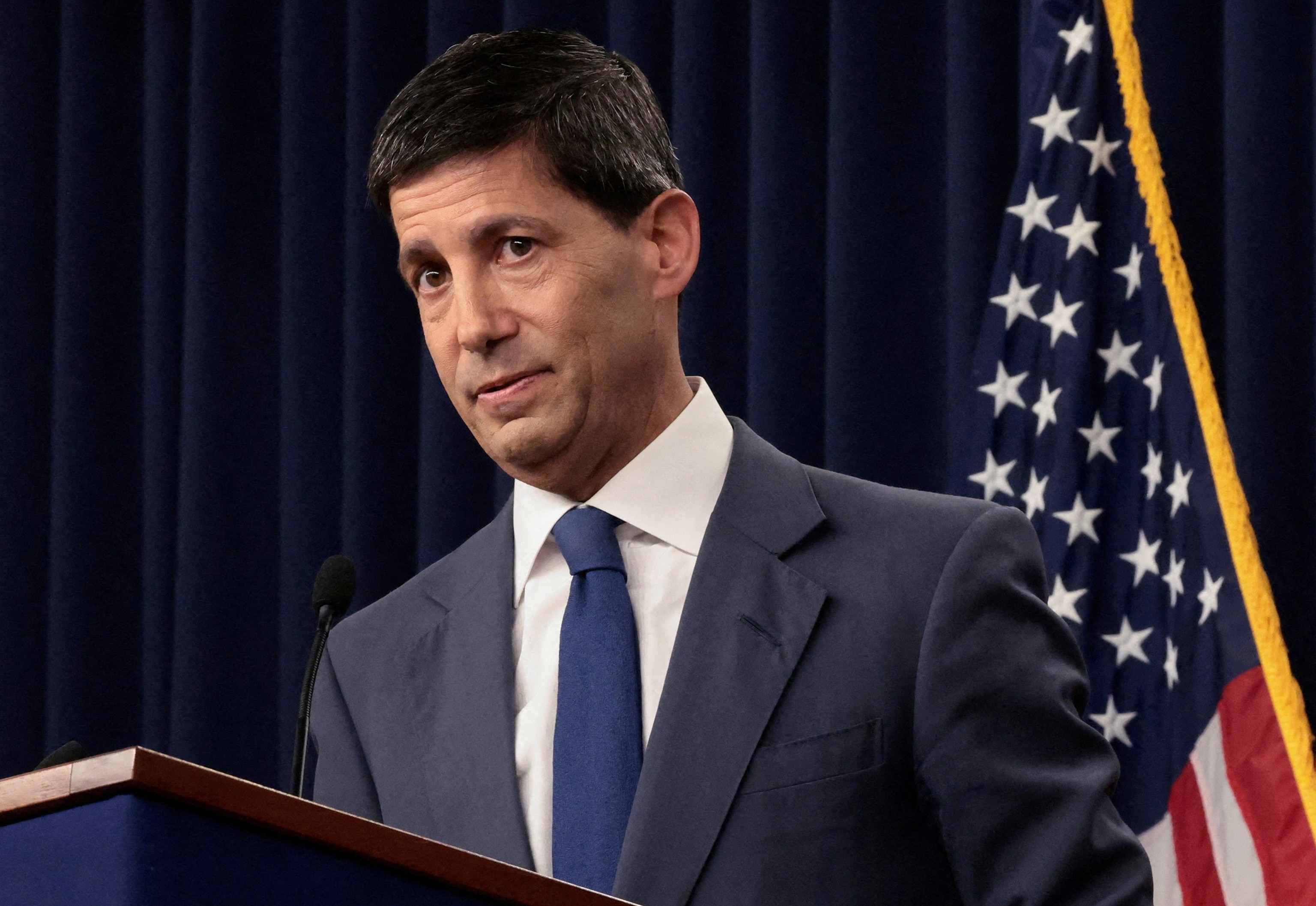 Federal Reserve Chairman Kevin Warsh holds a press conference following a two-day meeting of the Federal Open Market Committee at the Federal Reserve, in Washington, July 29, 2026.Evelyn Hockstein/Reuters