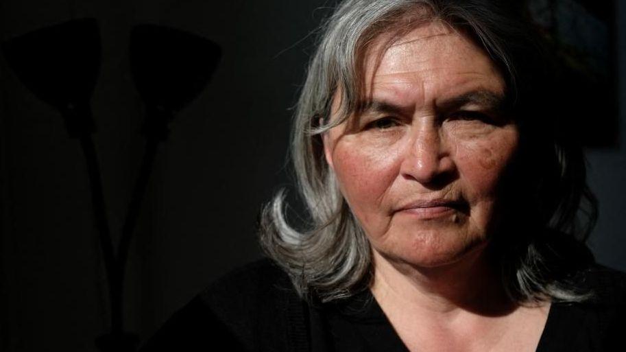 Image caption,Inger Platou says Inuit women and girls were "treated like animals"