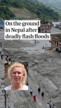 On the ground in Nepal after deadly flash floods – video