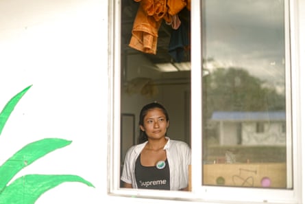 Natalia Briñez, a former guerrilla fighter, is one of 13 women in the ZUT.Photograph: Daniela Díaz/The Guardian