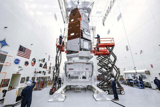 The $4.3 billion mission has been under development for nearly two decades and is set to launch nine months ahead of schedule.Jason Andrews for NBC News