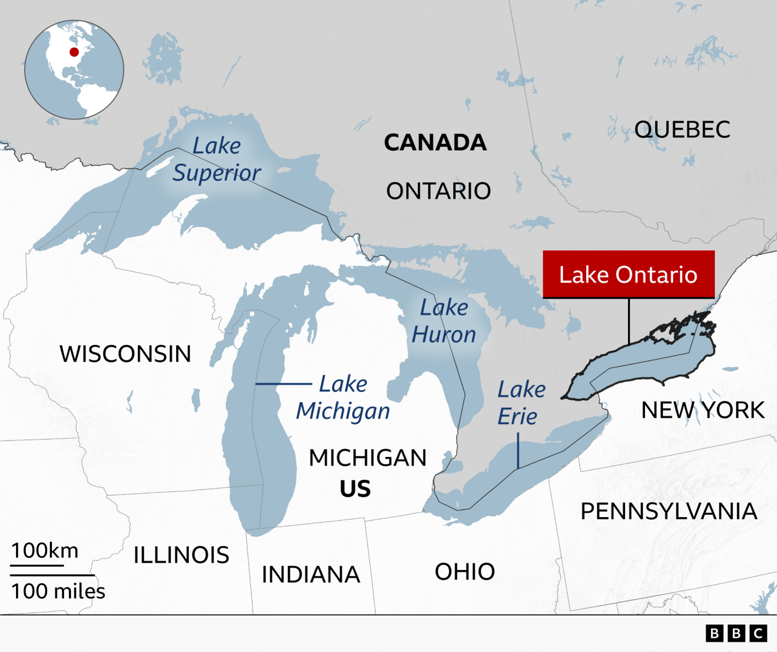 Image caption,Google Maps now displays the lake as Lake America in the US