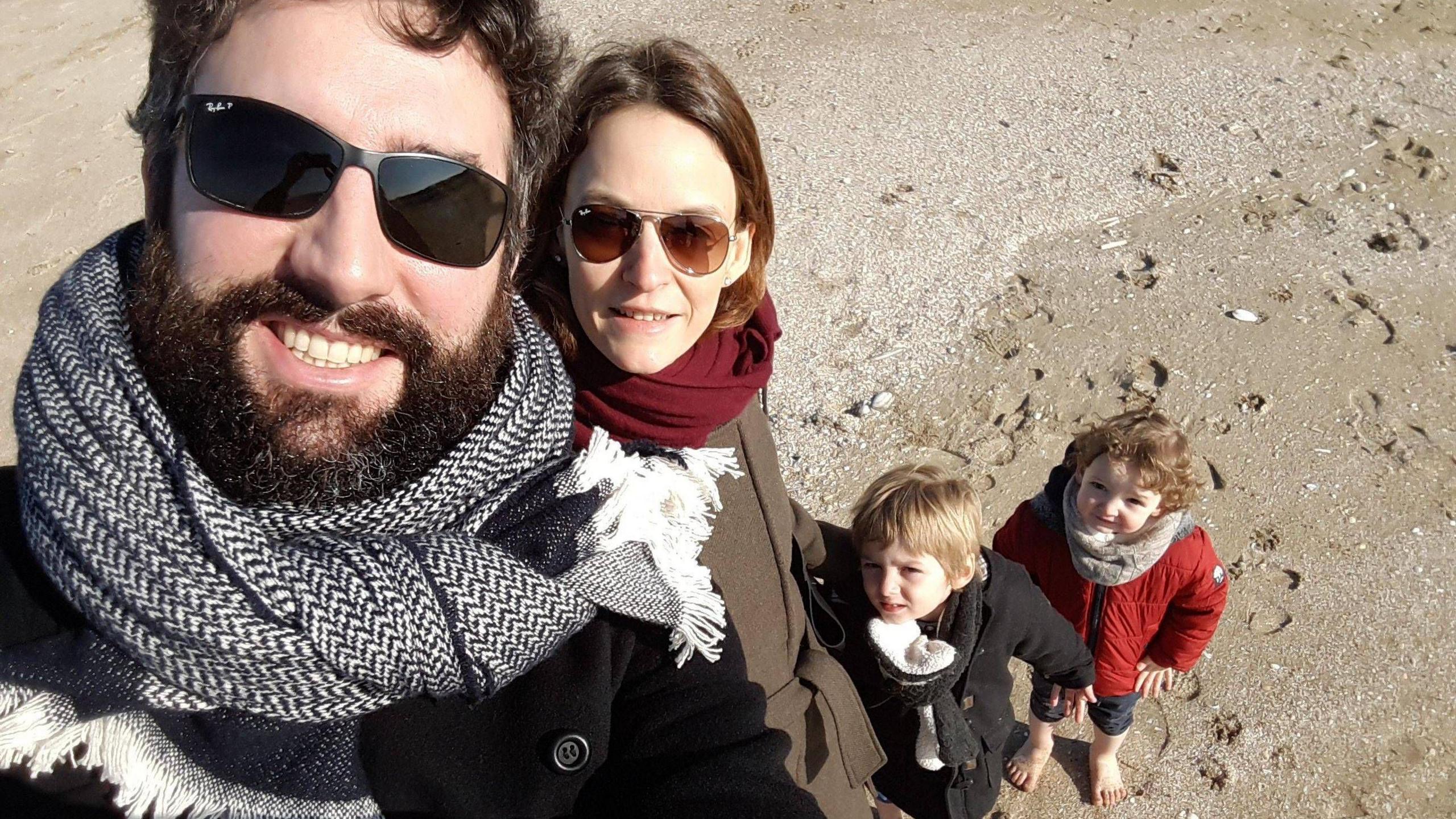 Image caption,Arthur and Audrey finally built their family