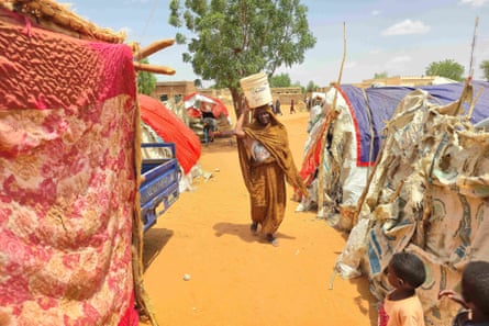 Tens of thousands of people are living in tented camps around El Obeid.Photograph: AFP/Getty Images