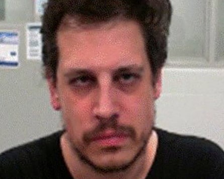 Yiannopoulos after his arrest by federal immigration agents in New Orleans.Photograph: Department of Homeland Security/Reuters