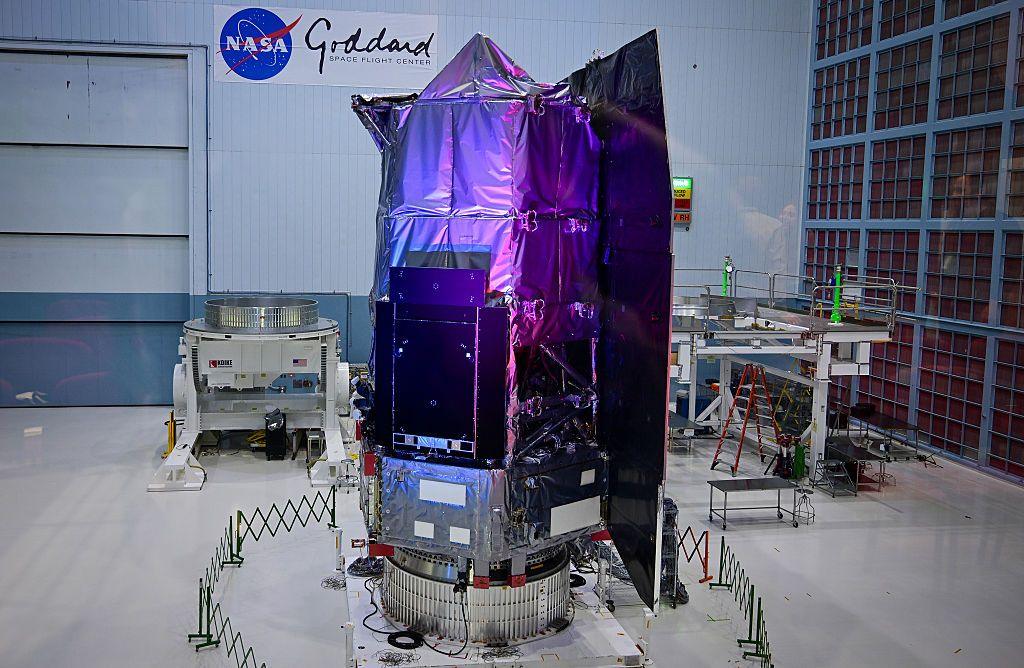 Image caption,The telescope was on display at the Goddard Space Center in April