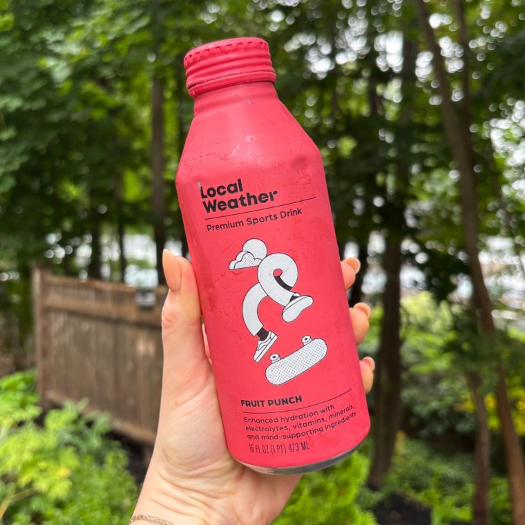 Malin drinks Local Weather’s Fruit Punch Premium Sports Drink after runs to replenish her electrolyte supply and rehydrate.Courtesy of Zoe Malin