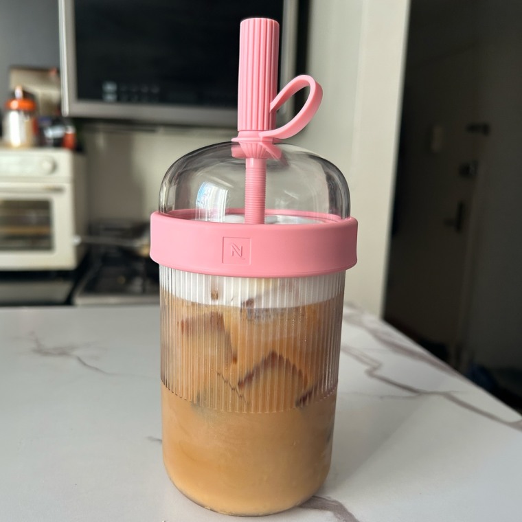 Cusack uses this tumbler to bring coffee from home into the office.Courtesy of Caitlin Cusack