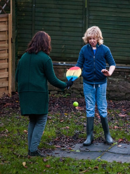 Jonah playing with his mother at St Christopher’s in 2015. The school was shut down suddenly in 2019.Photograph: SWNS.com