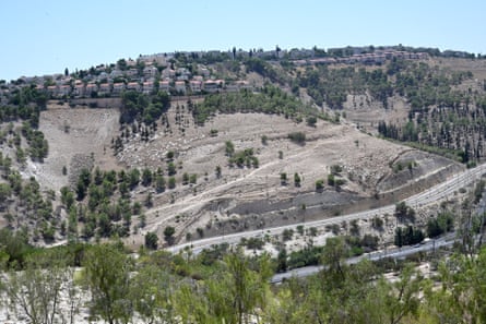 Ma’ale Adumim in the E1 area of the occupied West Bank, where the Israeli government plans to build thousands of homes.Photograph: Debbie Hill/UPI/Shutterstock