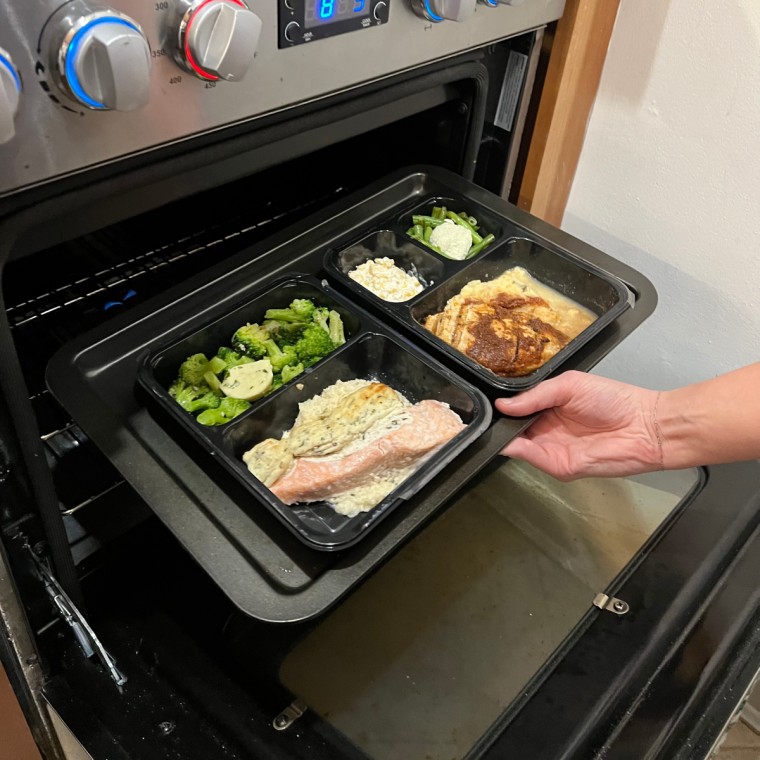 Factor's meals are ready to eat in under 10 minutes and you can heat them up in the same disposable container they come in.Courtesy Mili Godio