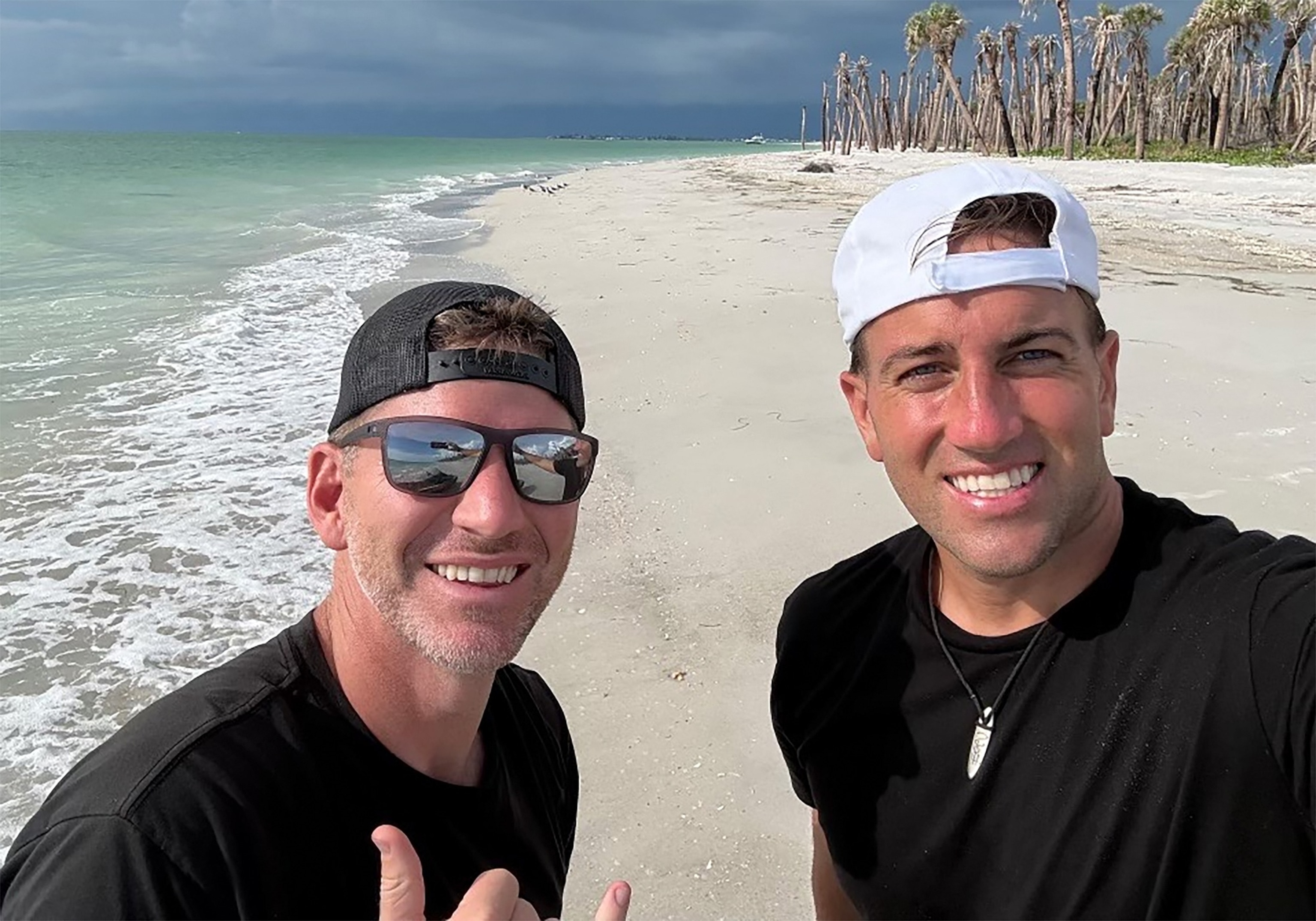Steve Matheson (L), 41, who died from a lightning strike while jet-skiing in Florida with friend David Cole.Courtesy of Matheson Family