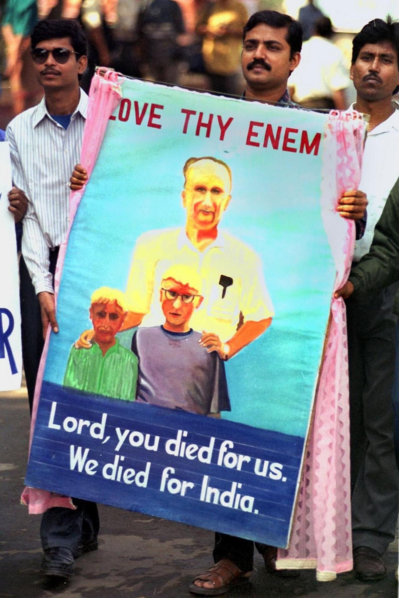 Image caption,Graham Staines, the Australian missionary, was murdered along with his two minor sons in 1999