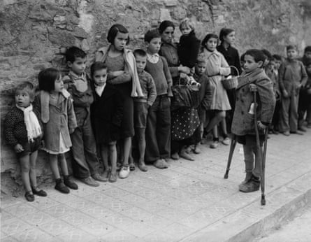 Children queuing for milk rations in Barcelona in 1937.Photograph: Daily Herald Archive/SSPL/Getty Images