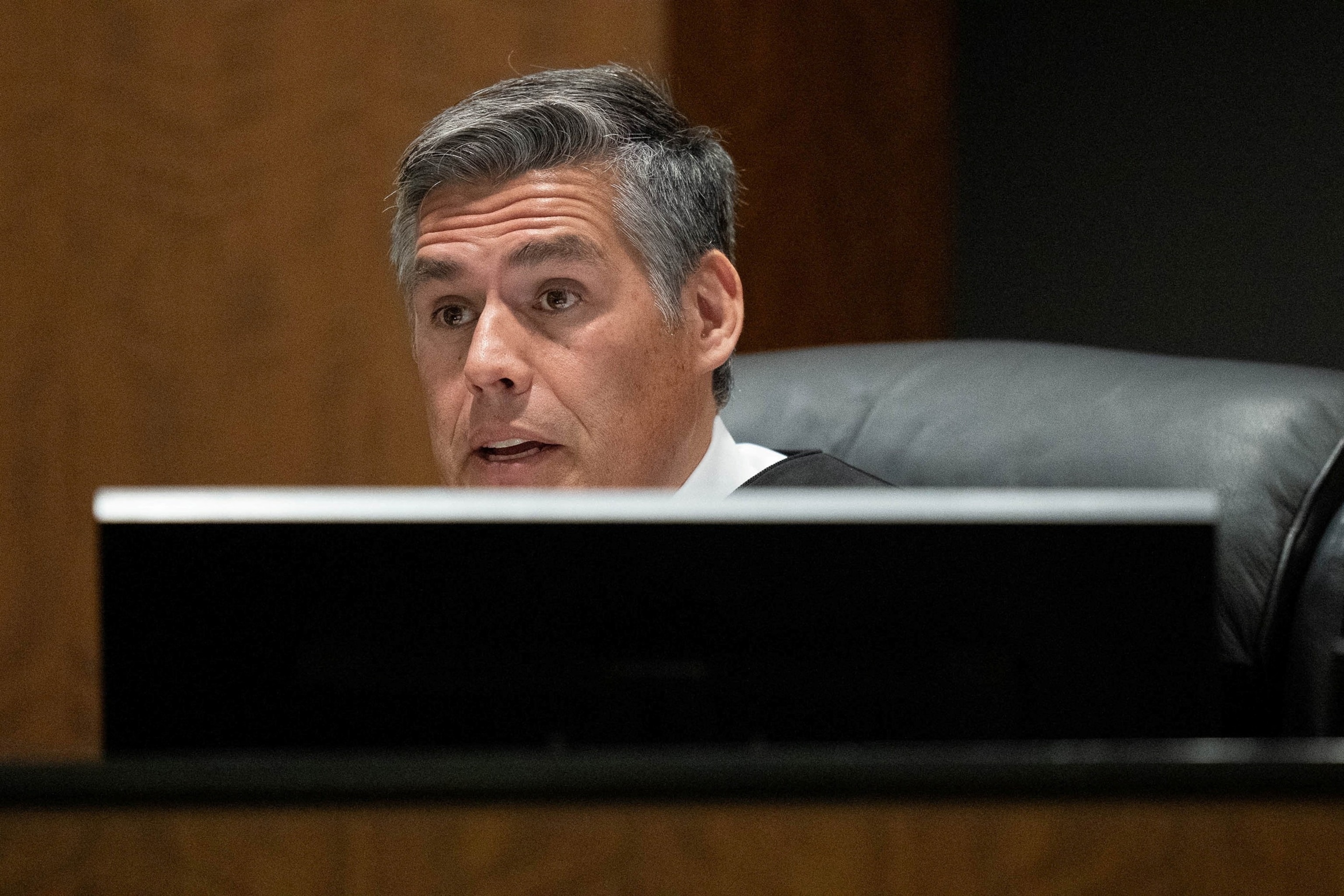 Fourth District Court Judge Tony Graf speaks during a preliminary hearing for Tyler Robinson, the Utah man accused of fatally shooting Charlie Kirk, at the 4th District Court in Provo, Utah, Sept. 1, 2026.Francisco Kjolseth, Pool via Reuters