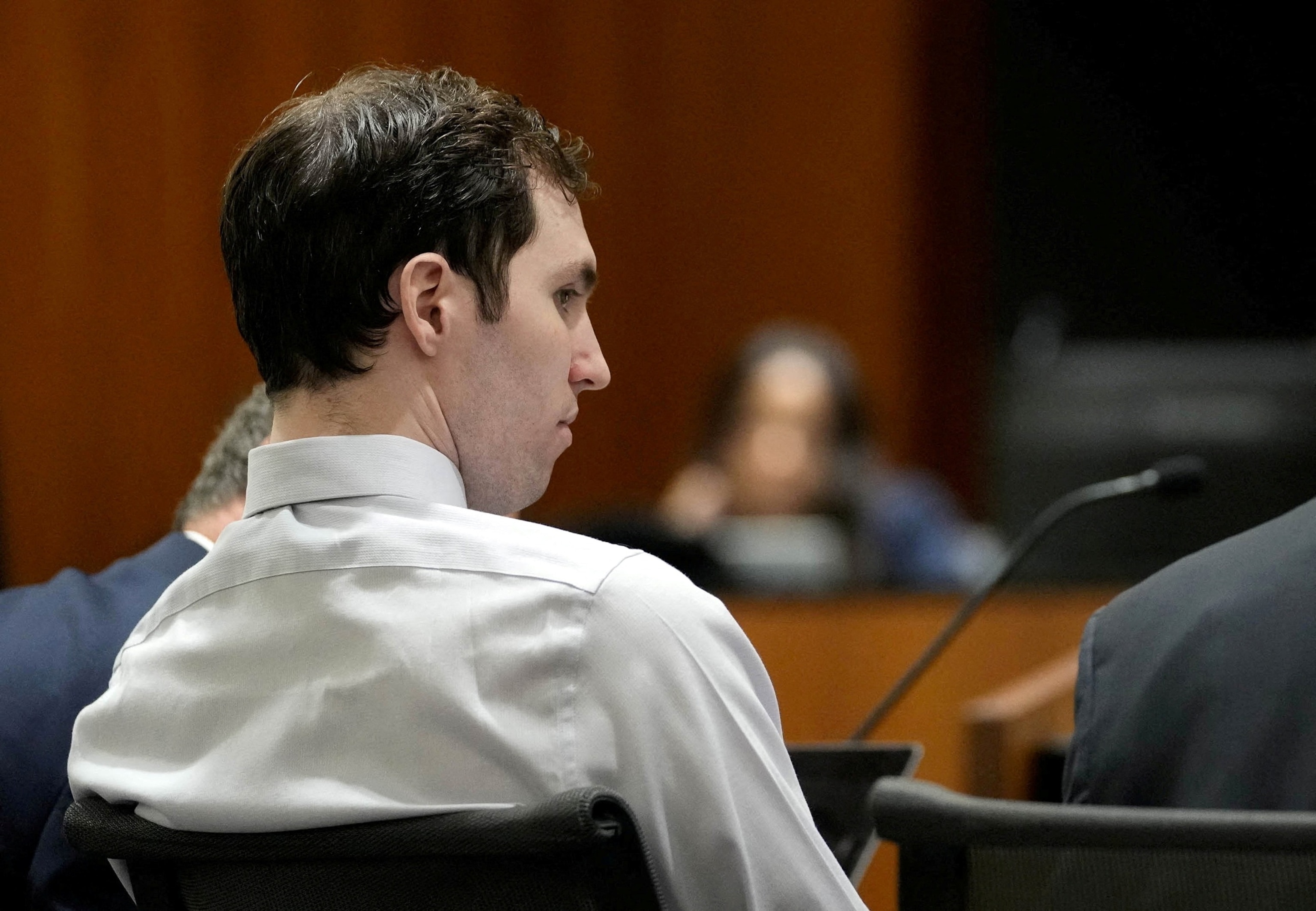 In this June 12, 2026, file photo, Tyler Robinson, accused in the fatal shooting of conservative activist Charlie Kirk, attends a hearing at the 4th District Court in Provo, Utah.Francisco Kjolseth, Pool via Reuters, FILE
