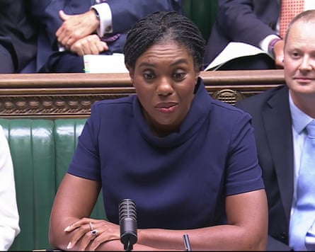 Andy Burnham clashes with Kemi Badenoch at his first PMQs - video