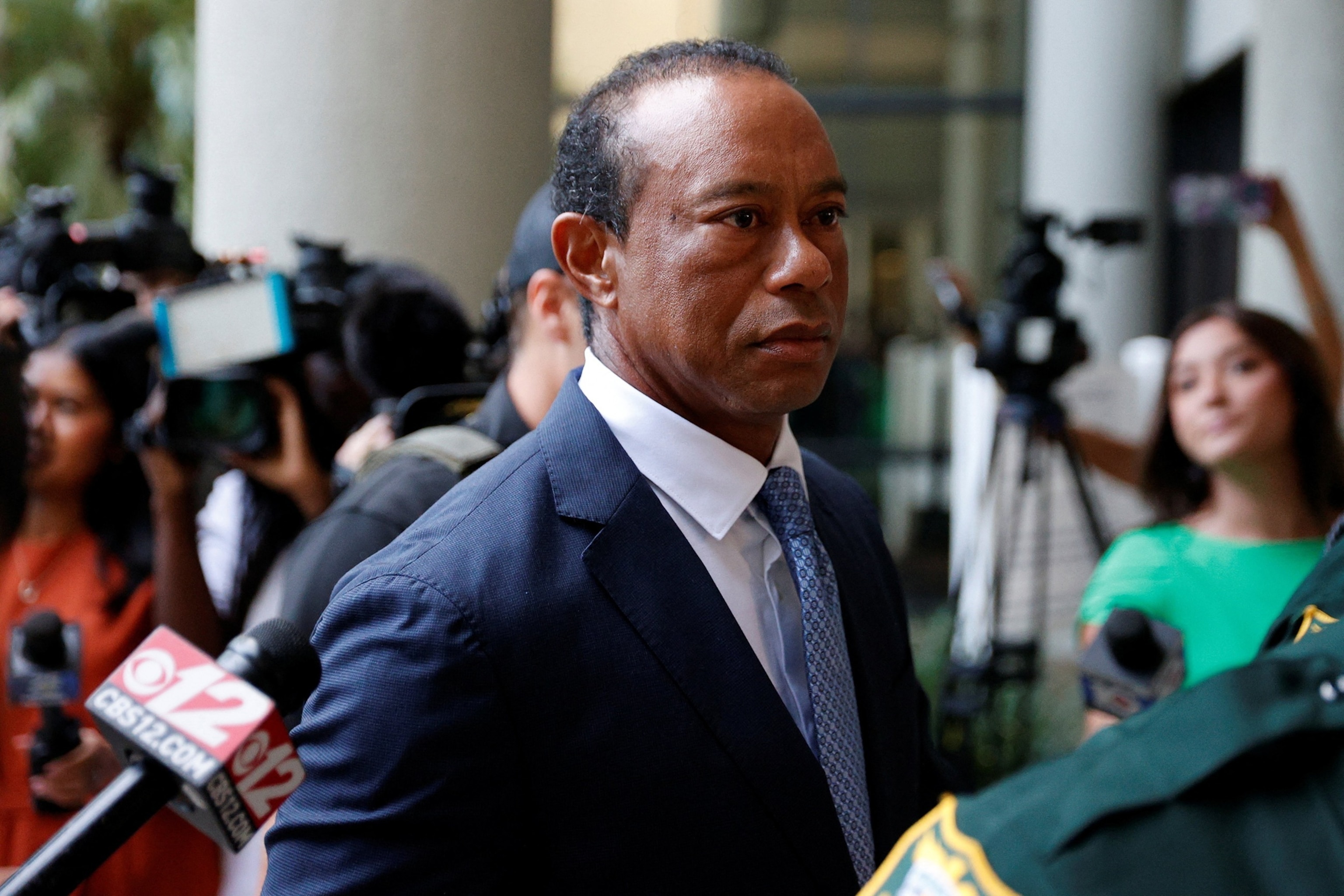Golfer Tiger Woods arrives for a plea conference hearing in a DUI case stemming from a rollover crash in Florida in March, Sept. 2, 2026, in Stuart, Fla.Marco Bello/Reuters
