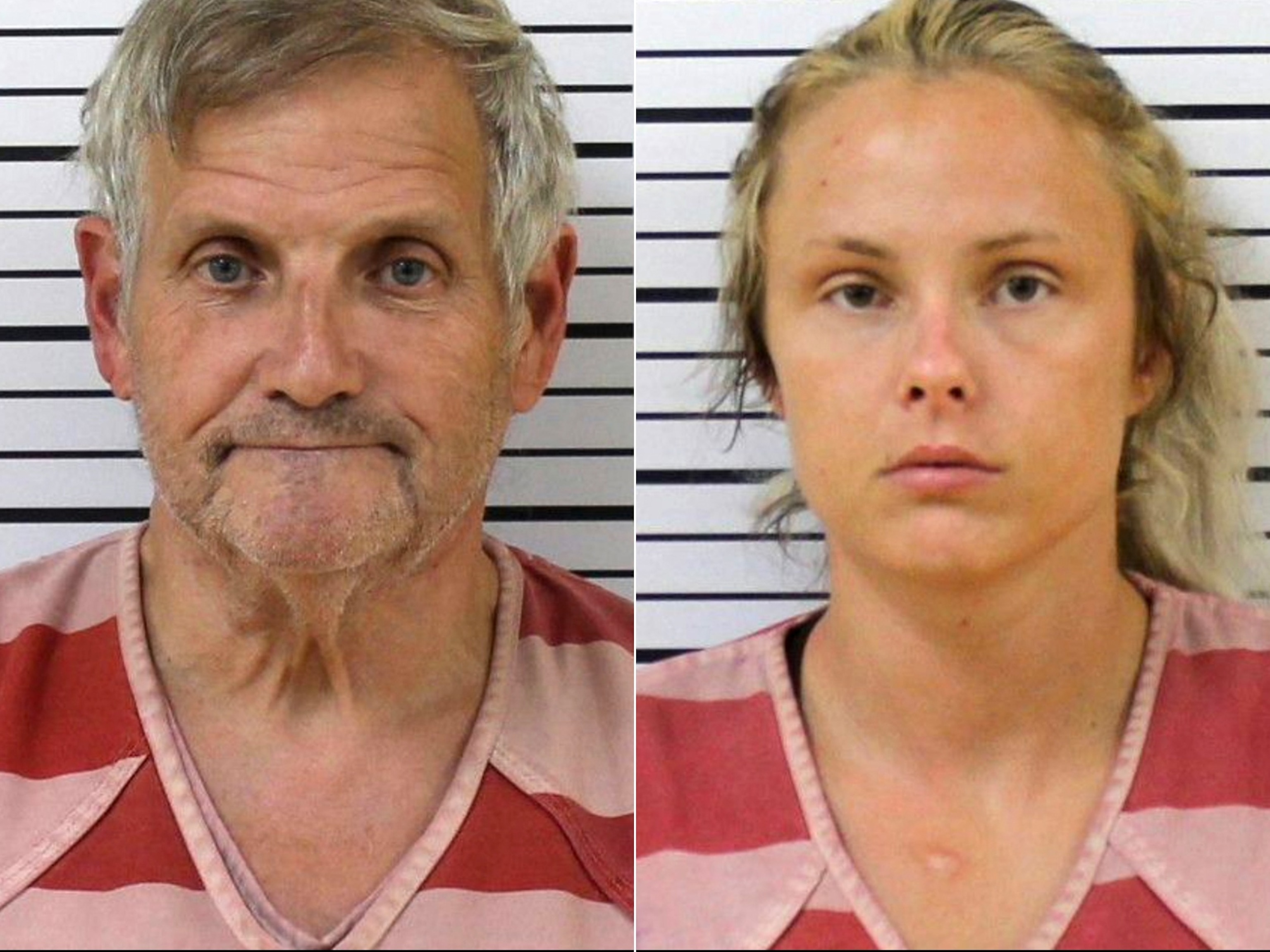 The booking photos for John Hayes and Geordyn Hayes.Carter County Sheriff's Office