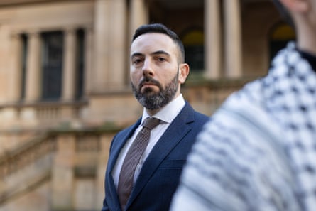 Eyad Shadid’s lawyer, Nick Hanna.Photograph: Blake Sharp-Wiggins/The Guardian