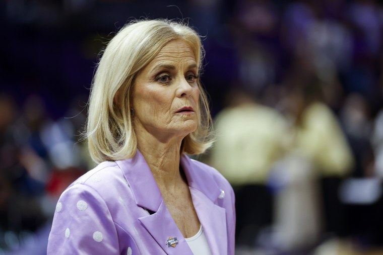 LSU coach Kim Mulkey announced last week that Koval was leaving the program for “personal reasons” after just one season in Baton Rouge.Tyler Kaufman / Getty Images file