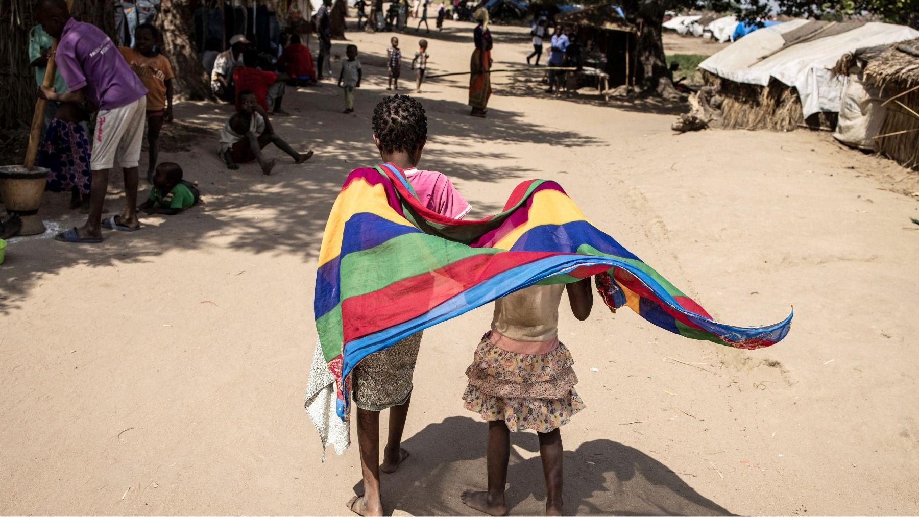 Image caption,Mozambique's northern region of Cabo Delgado, where many people are displaced because of ongoing insecurity, has been badly affected by the rumours