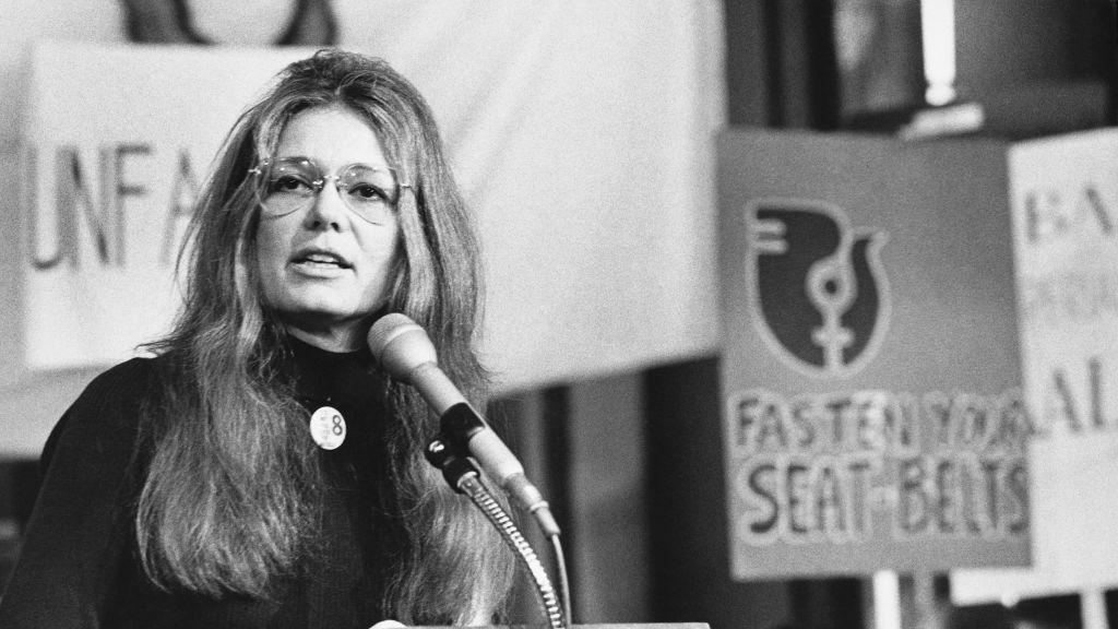 Image caption,Steinem was one of the main voices campaigning for women's reproductive rights in the 1970s