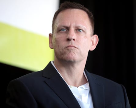 Peter Thiel held closed-door meetings with Javier Milei and key presidential advisers in the months after he moved to Argentina.Photograph: Gage Skidmore/Zuma Press Wire/Shutterstock