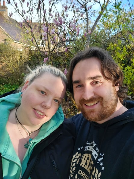John Sellers with his wife, Caroline. He was deported from Sweden in January despite living there since childhood.Photograph: John Sellers