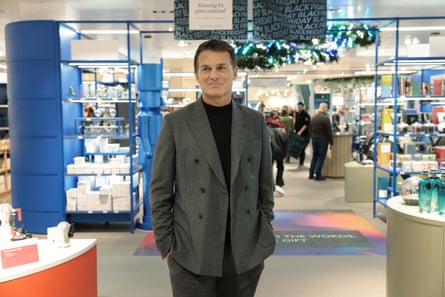 Peter Ruis, the outgoing managing director who leaves this weekend, said he was optimistic for John Lewis in the run-up to Christmas.Photograph: Martin Godwin/The Guardian