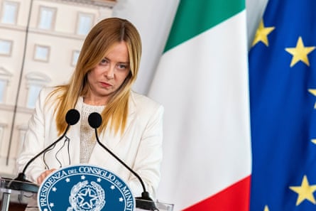 In recent months the political landscape has become less settled for Giorgia Meloni.Photograph: Francesca Bolla/AGF/Shutterstock