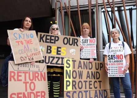 Campaigners say Scotland needs a national strategy before allowing the buildout to become too bigPhotograph: Murdo MacLeod/The Guardian