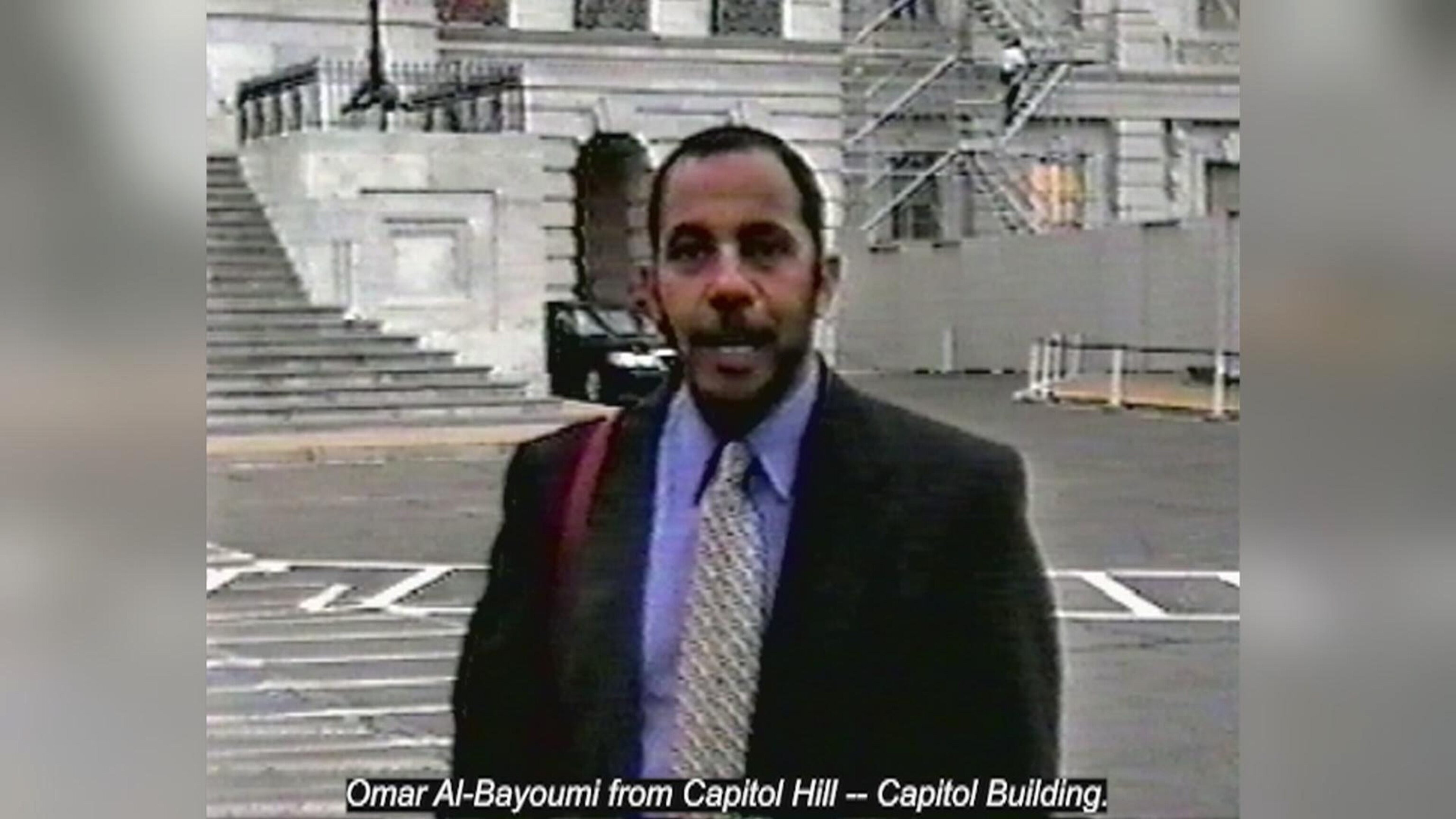 Omar al Bayoumi, an alleged Saudi intelligence asset, is seen outside the U.S. Capitol in 1999.U.S. District Court for the Southern District of New York
