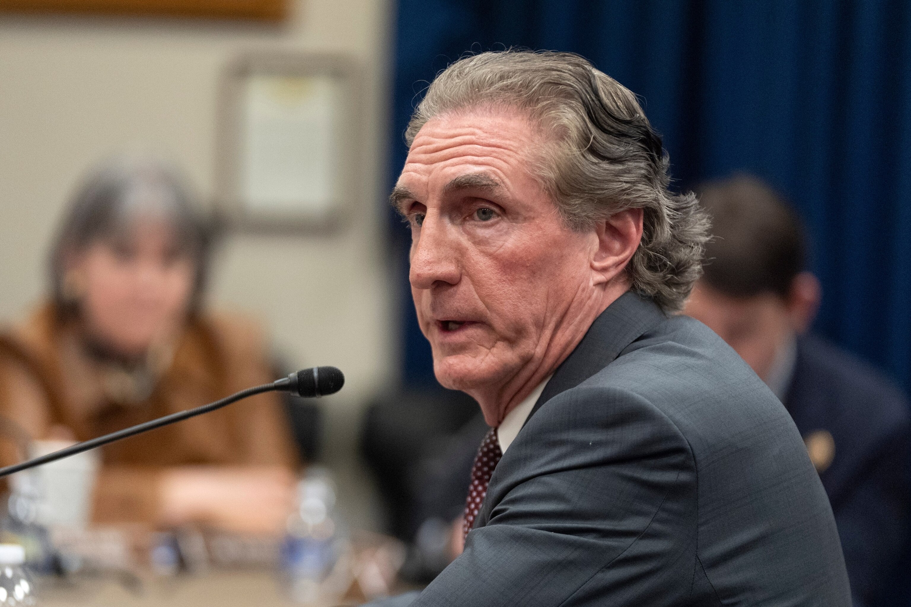 In this April 20, 2026, file photo, Interior Secretary Doug Burgum, testifies before the House Appropriations Committee's budget hearing on Capitol Hill, in Washington, D.C.Manuel Balce Ceneta/AP, FILE