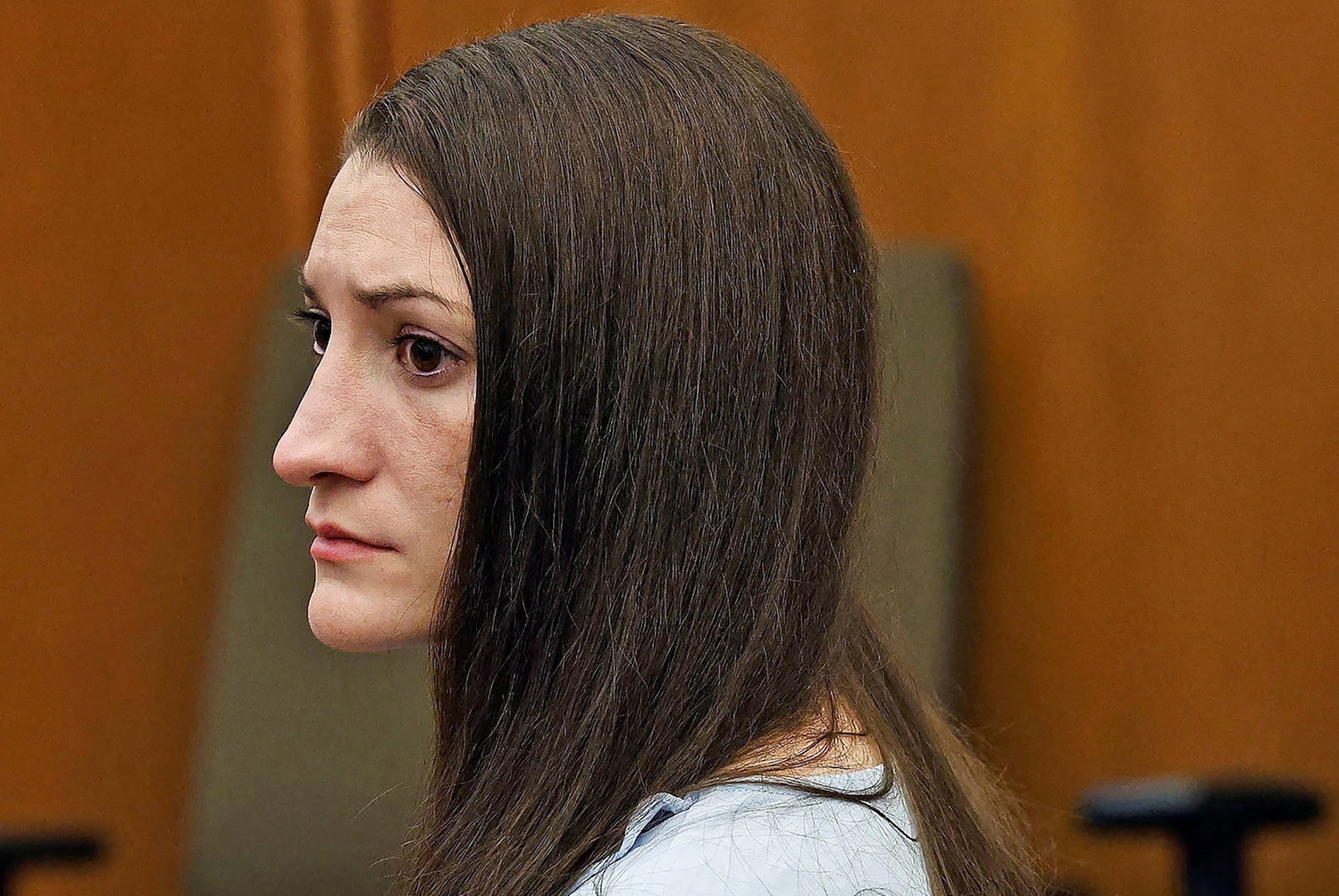 Lindsay Clancy watches jurors in her murder trial as Judge William Sullivan asks them to continue deliberations, in Plymouth, Massachusetts, U.S., September 2, 2026.Greg Derr/Pool via Reuters