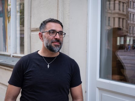 Hamid, a paramedic originally from Iran, says without migrants in Magdeburg, the ‘whole system would collapse’. Photograph: Christian Jungeblodt/The Guardian