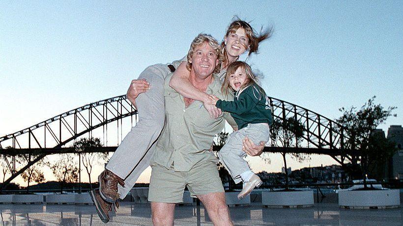Image caption,Steve Irwin died in 2006, survived by his wife Terri and two children Bindi (pictured) and Robert