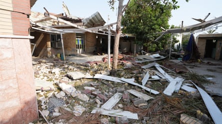 Damaged buildings after the strike on a wedding party. Asked whether the US was responsible, JD Vance, the US vice-president, said ‘sometimes things happen’.Photograph: Getty Images