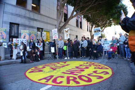 A protest by the California Collaborative for Immigrant Justice.Photograph: Joyce Do