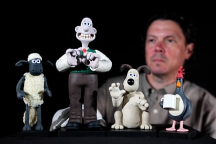 Aardman puppets are among the 220 lots up for auction this month to celebrate the studio’s 50th anniversary.Photograph: Andrew Matthews/PA