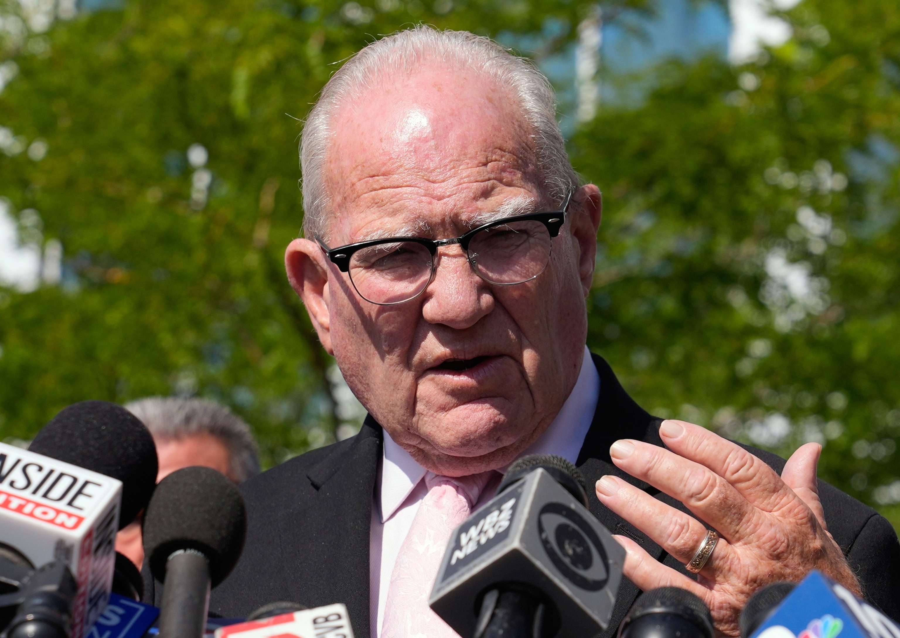 Lawyer Kevin Reddington speaks to media after the judge declared a mistrial in Lindsay Clancy's murder trial at Plymouth County Superior Court, Sept. 4, 2026, in Plymouth, Mass.Charles Krupa/AP Photo
