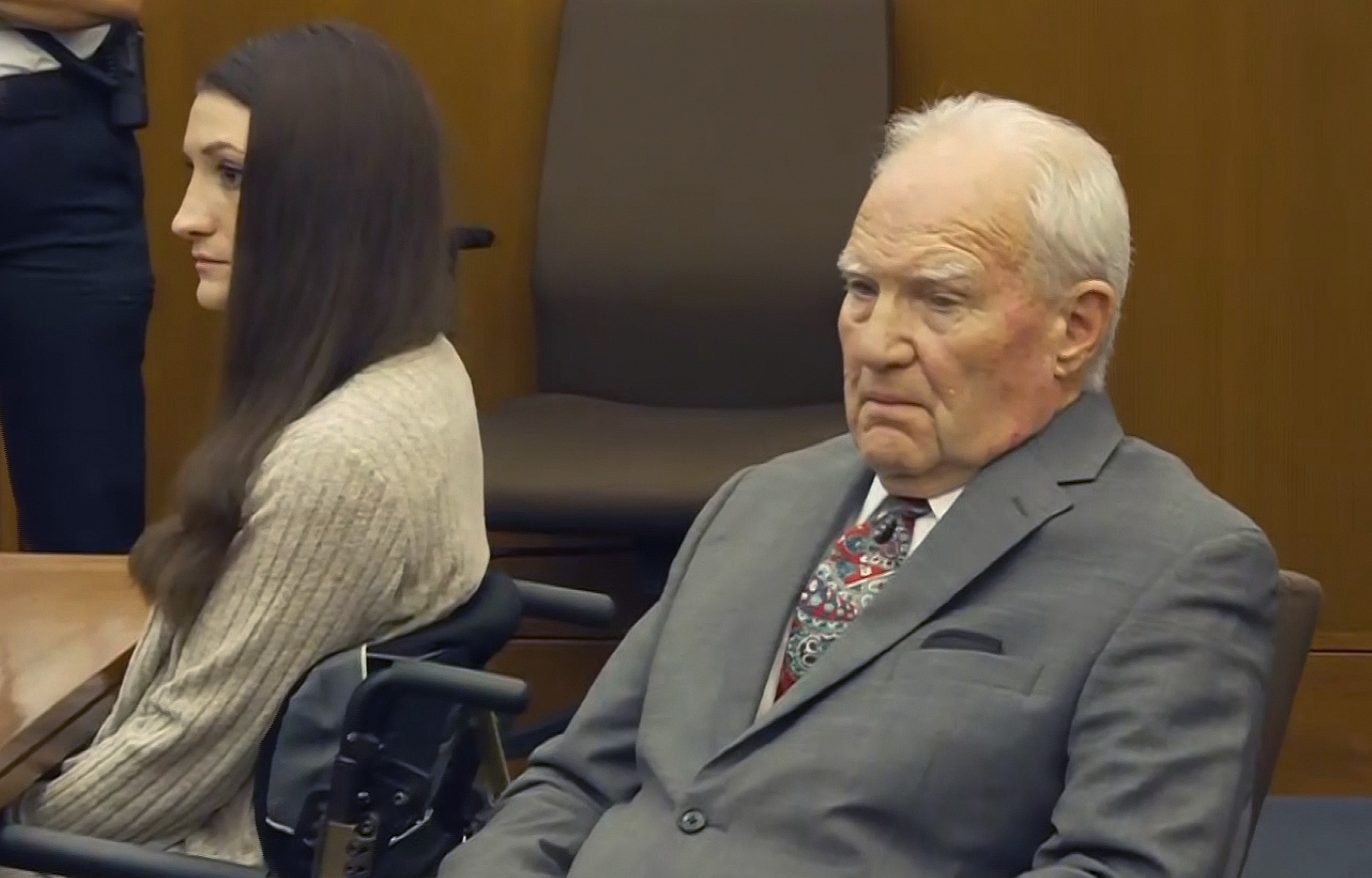 Lindsay Clancy and Kevin Reddington listen to Judge Sullivan in the triple murder trial of the Duxbury mother in Plymouth Superior Court, in Plymouth, Massachusetts, September 3, 2026.Court Pool Feed