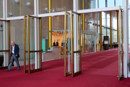 The grand foyer at the Kennedy Center in Washington DC on 27 August.Photograph: Pablo Martínez Monsiváis/AP