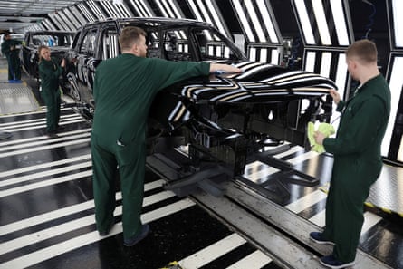 Stephen Kinnock, the secretary of state for Wales, and Andy Burnham at Tata Steel in Port Talbot – Keir Starmer’s investment in 2024 did not prevent job losses there.Photograph: Simon Dawson/No 10 Downing Street