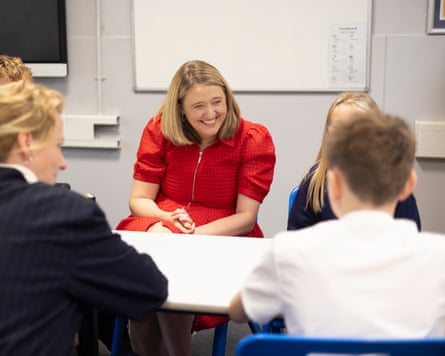 Georgia Gould, the schools minister, on a visit to a school in Colchester, said she families have been let down by the system.Photograph: Graeme Robertson/The Guardian