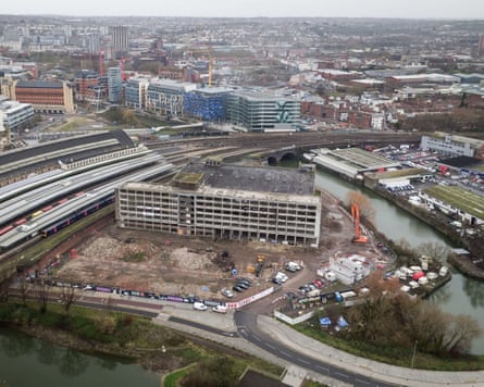 The former Bristol Royal Mail sorting office next to Bristol Temple Meads train station was demolished in 2019.Photograph: Ben Birchall/PA