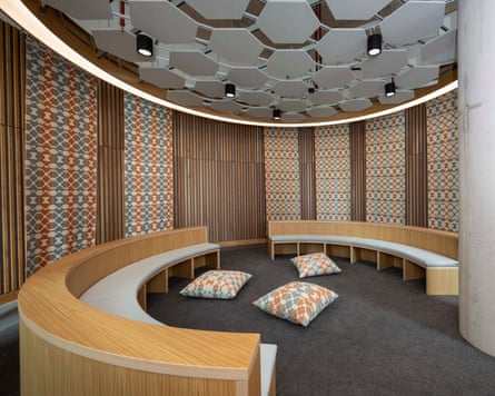 Members of the public will be able to have a coffee on the campus, plug in a laptop and work or use it as a meeting spot.Photograph: Adrian Sherratt/The Guardian