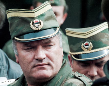 Gen Ratko Mladić in Sarajevo, April 1993.Photograph: Chris Helgren/Reuters